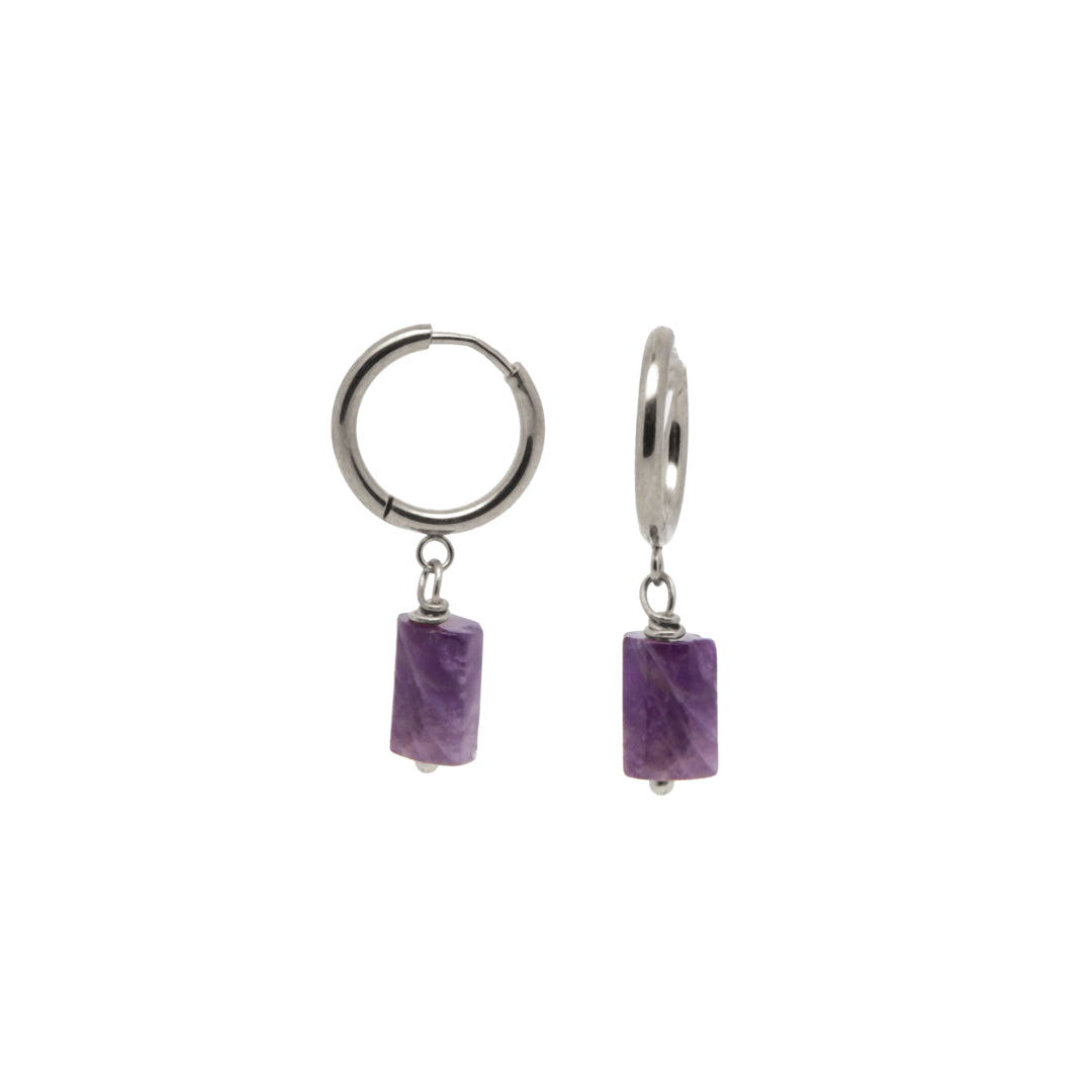 Amethyst Pendant Dangle Ohrringe