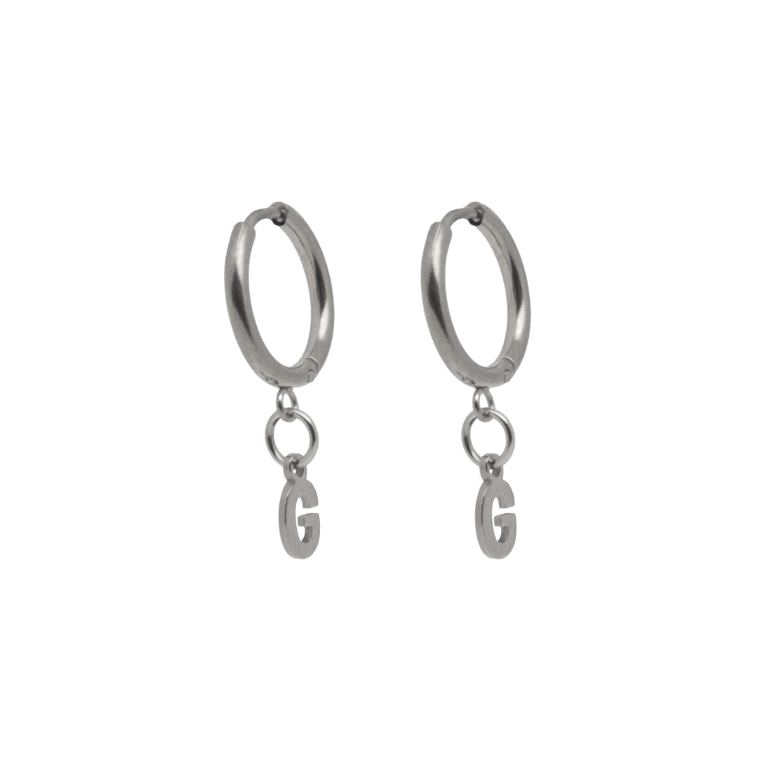 Personalisierte Buchstaben Dangle Ohrringe