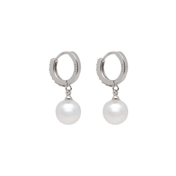 Sparkling Pearl Drop S925 Ohrringe